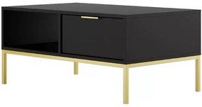 Konferenční stolek Austin 100 cm černá/zlatá
