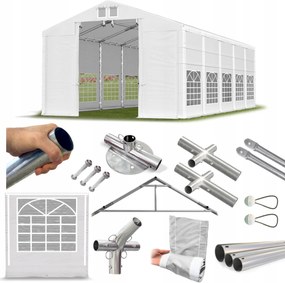 Obchodný stan 6x10 m [4 m] Záhradný Das 560 W