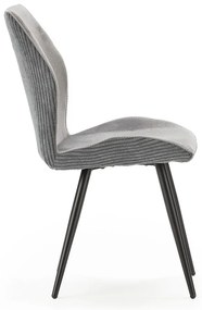 Svetlosivé menčestrové jedálenské stoličky v súprave 2 ks Adaya – Marckeric