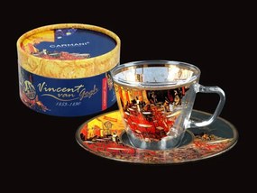 Šálka s podšálkou espresso 80 ml, Vincent van Gogh Café Terrace at Night, CARMANI ()