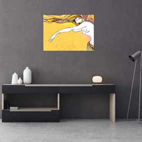 Sklenený obraz - Dievča (70x50 cm)