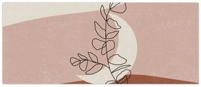 Obraz - Boho listy N⁰2 (120x50 cm)
