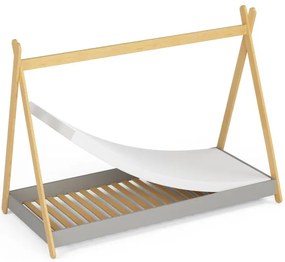 Detská posteľ GEM 80x180 cm, sivá