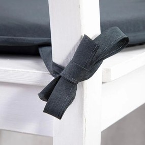 Podsedák na stoličke NELSON guľatý antracitový sada 4 ks