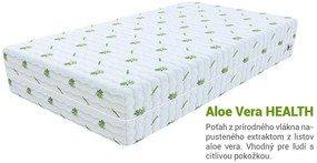 Jaamatrac Kokosový matrac Sandra 140x200 Poťah: AloeVera (príplatkový poťah)