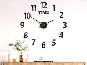Nástenné samolepiace hodiny Amadeus Time 75 cm čierne