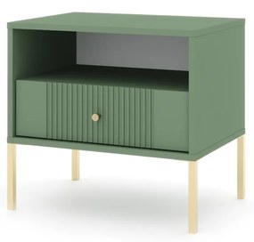 Nočný stolík Iseo II 54 cm zelený