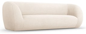 Krémová pohovka z textílie buklé 230 cm Essen – Cosmopolitan Design