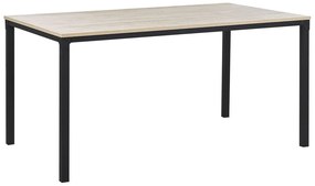 Jedálenský stôl HOKOL (svetlé drevo + čierna) (pre 6 osôb). Vlastná spoľahlivá doprava až k Vám domov. 1026733