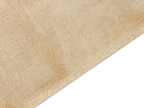 Viskózový koberec 80 x 150 cm piesková béžová GESI II Beliani