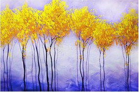 Obraz žltých stromov (90x60 cm)