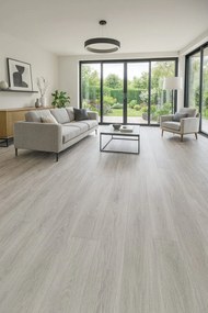 Gerflor, PVC podlaha - lino Loftex 2169 Boutic Light Grey, na mieru, šíře 2m,4m, šedá, filc, chodba / predsieň