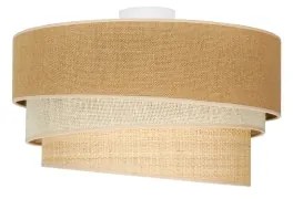 Duolla - Stropné svietidlo YUTE TRIO 1xE27/15W/230V pr. 45 cm hnedá/šedá/béžová