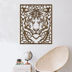 drevo zivota Drevená dekorácia na stenu TIGER Farebný vzor: Javor, Rozmery (cm): 40x39