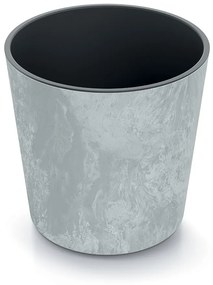 Kvetináč NURBI ZAOBĽENÝ BETÓNOVÝ EFEKT sivý