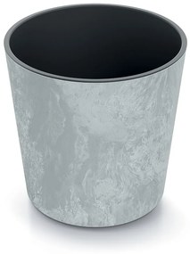 Kvetináč NURBI ZAOBĽENÝ BETÓNOVÝ EFEKT sivý