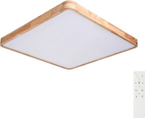 BRILAGI - Stmievateľné LED svietidlo WOODLINE SQUARE LED/100W/230V dub 80x80 cm + DO