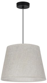 Závesné svietidlo Len1, 1x svetlobéžové textilné tienidlo, (fi 38 cm), b