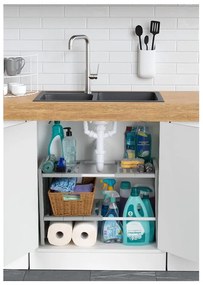 Police do skrinky pod drez s nastaviteľnou šírkou Compactor Expandable Shelf