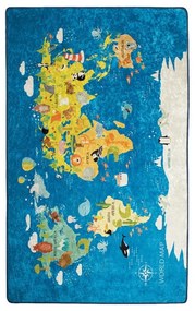 Detský koberec World Map, 140 × 190 cm