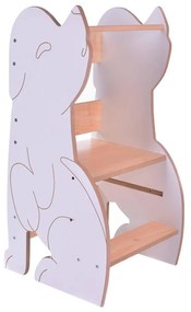 Učiaca veža WOLF biela/javor