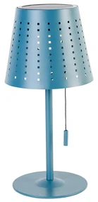 Vonkajšia stolná lampa modrá vrátane LED 3-stupňovo stmievateľná nabíjateľná a solárna - Ferre
