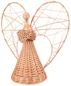 Anjel prútené medové srdce Elegance III.priemer30 x v. 60(cm)