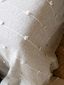 Prešívaný prehoz Aix z recyklovaných bavlnených vlákien farby latte – 260*240 cm