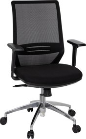 XXXLutz OTOČNÁ STOLIČKA, sieťovina, plochá tkanina, čierna MID.YOU - Online Only kancelárie - 001918042201