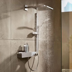 HANSGROHE Raindance E horná sprcha 1jet EcoSmart, 300 x 300 mm, so sprchovým ramenom 390 mm, chróm, 26239000