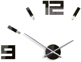 3D nalepovacie hodiny Blink čierne