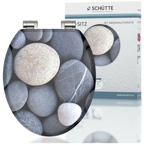Schütte WC doska s pomalým spúšťaním (Šedé kamene)  (100335885)