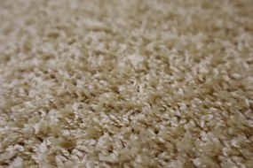 Vopi koberce Kusový koberec Color shaggy béžový kvietok - 160x160 kvietok cm