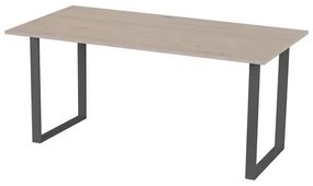 Kancelársky stôl Square, 120 x 80 x 75 cm, rovné vyhotovenie, dub