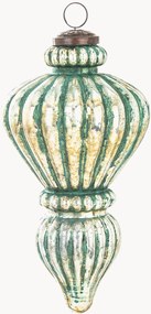 Sklenené vianočné ozdoby Droplet, V 21 cm, 4 ks