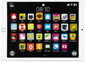 ECOTOYS Drevený magnetický tablet – kriedová edukatívna tabuľa pre deti s číslicami