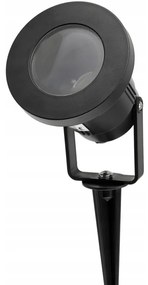 BERGE LED záhradná lampa - vstavaný reflektor GU10 - IP65 - čierna