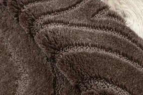 Sada kúpeľňových koberčekov SUPREME WAVES vlny, hnedá