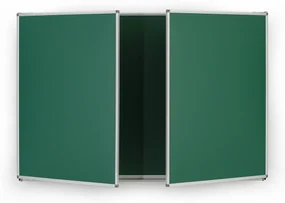 Roztváracia zelená keramická tabuľa pre popis kriedou, magnetická, 2400 x 900 mm