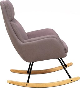 Hojdacie kreslo Lindberg, staroružová látka