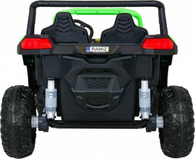 Ramiz Buggy ATV Racing pre 2 deti Zelená + pohon 4x4 + diaľkové ovládanie + pomalý štart + MP3 LED