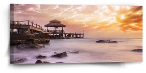 Sablio Obraz Hmla nad mrakodrapmi - 110x50 cm