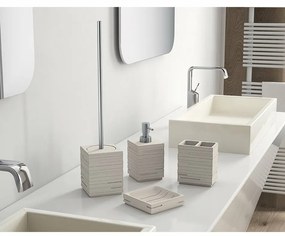 GEDY QU9866 Quadrotto držiak kefiek na postavenie, tortora