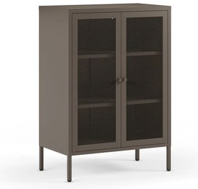 Sivá kovová skrinka 70x100x40 cm Fayna – Marckeric