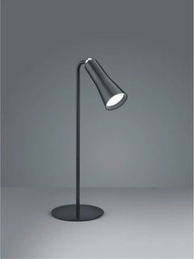 Matne čierna kovová LED stolová lampa (výška 36 cm) Maxi – Reality