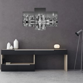 Obraz - New York, čiernobiely (90x60 cm)
