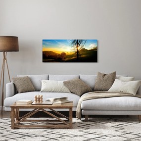 Obraz východu slnka (120x50 cm)