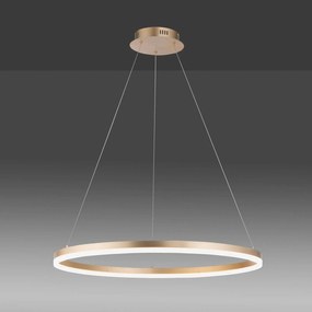 LED závesné svietidlo Titus Ø 80 cm mosadzná matná