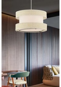 Luster na lanku HALO 1xE27/60W/230V krémový