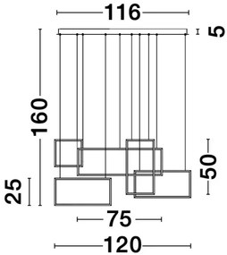 LED luster Cornice
